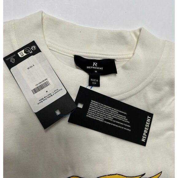 Represent x Motley Crue Men's Secret Show Graphic T-Shirt in Flat White - Picture 5 of 5